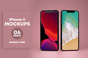 Set of iPhone 11 PRO Mockups, an iPhone Mockup by StyleMockups (Thumbnail 7 of 13)