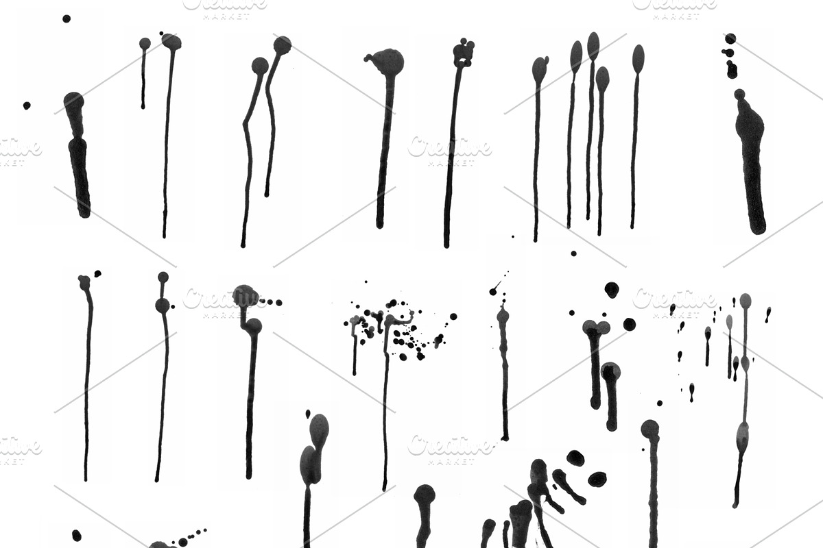 Drippy Brushes - 40 Dripping Brushes preview 2