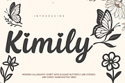 Kimily with Extra line art, a Handwritten Font by cocodesign (Thumbnail 1 of 8)
