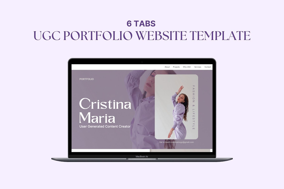 UGC Creator | Ugc creator portfolio, a Landing Page Template by Modernastic - Canva (Photo 3 of 5)