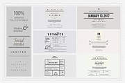 The MINIMALIST Social Media invites, a Social Media Template by Vova (Thumbnail 1 of 9)