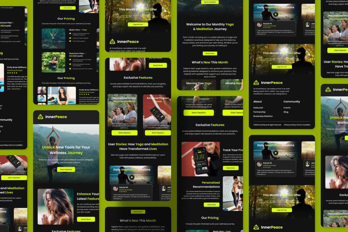 InnerPeace - Yoga & Meditation Email, an Email Template by productype1 (Photo 4 of 5)