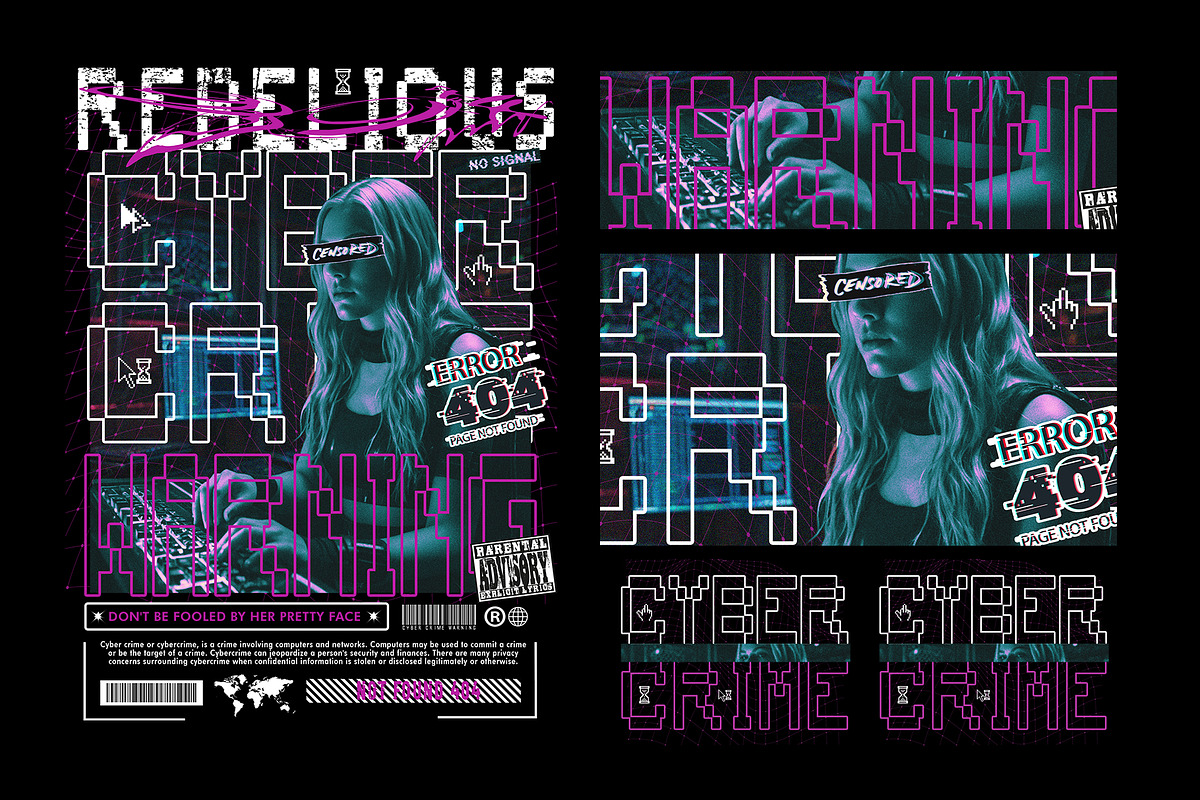 Cyber Crime T-Shirt Design, an Object Graphic by Cmd Project (Photo 3 of 7)
