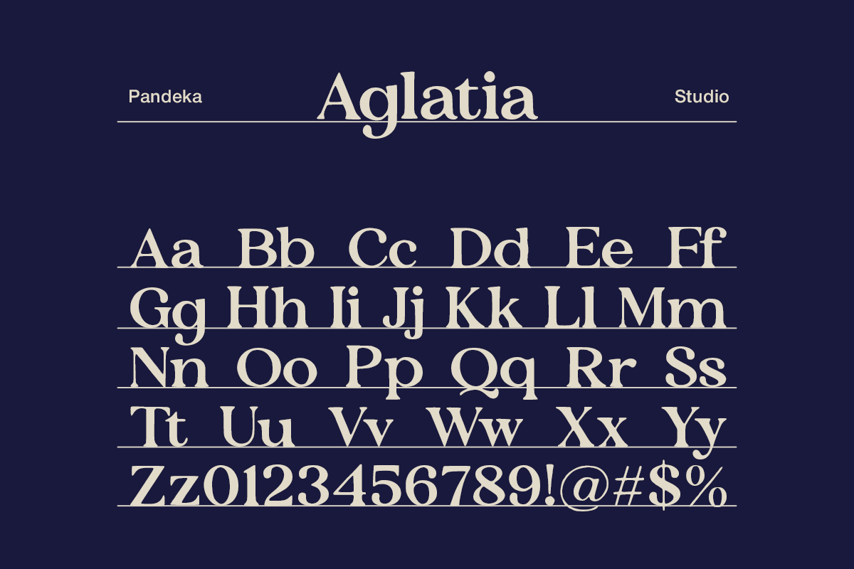 Aglatia - Luxury Magazine Serif, a Serif Font by Pandeka Studio (Photo 9 of 9)