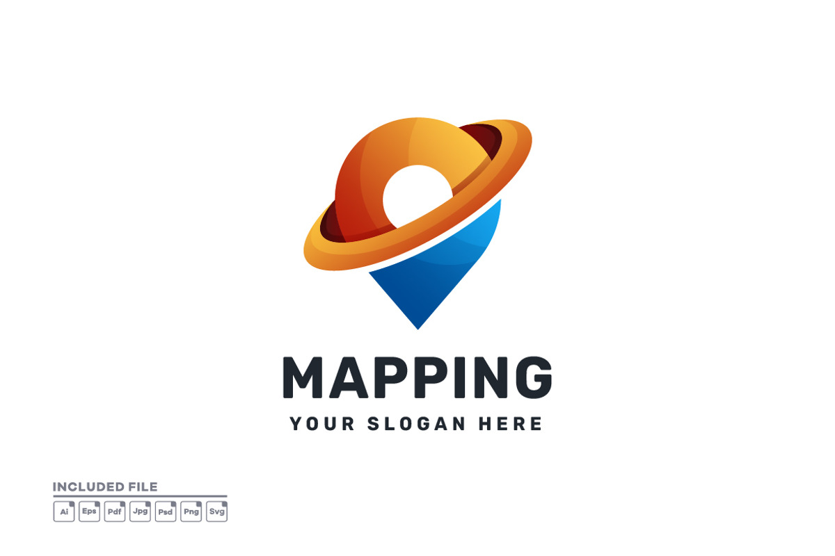 Modern Drop Pin Logo Designs Vector, a Branding & Logo Template by yuanesei