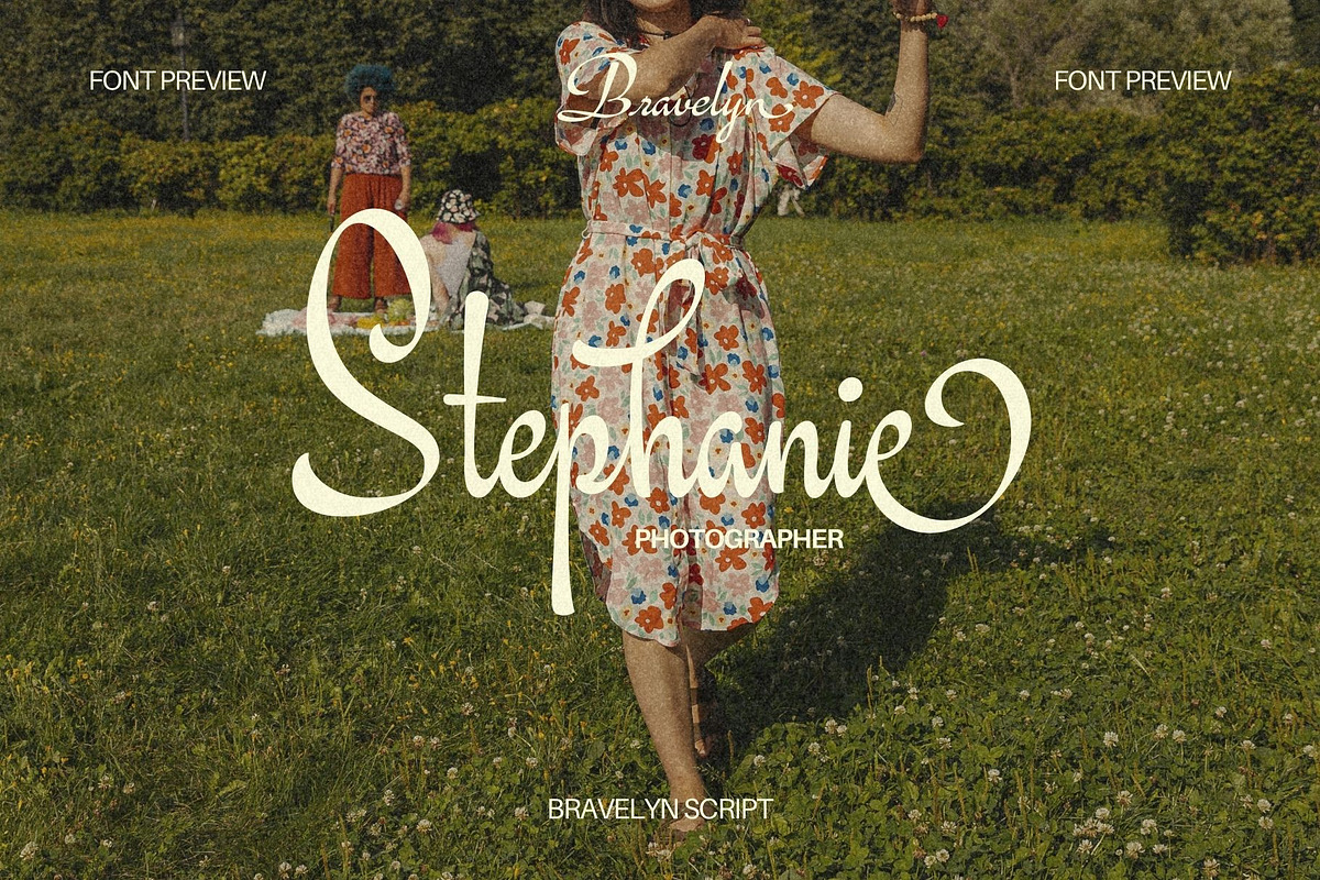 Bravelyn Script Family, a Script Font by Get Studio (Photo 7 of 12)