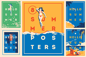 8 Summer Posters & Badge #1