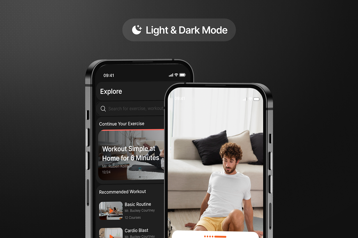 FitSpark - Workout Mobile App UI Kit, an UI Kit Template by Semusim Visual (Photo 4 of 8)