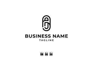 Minimalist AJ Monogram Logo