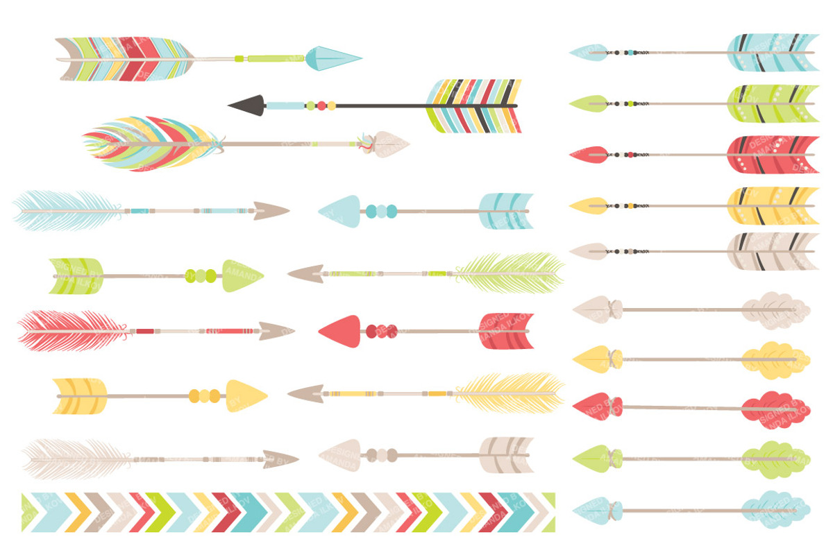 Fresh Blue Arrow Clipart & Vectors, an Illustration by Amanda Ilkov (Photo 3 of 4)