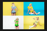 T-Shirt Mock-Up Set, a Shirt Mockup by Freeman Studio (Thumbnail 6 of 16)