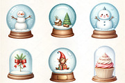Cute Snow Globe Characters Clipart, an Illustration by CrexoraLab (Thumbnail 5 of 5)