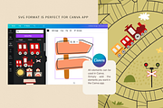 Kids cute railway collection, an Illustration by DigARTbyHavroshka (Thumbnail 8 of 9)