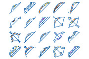 Archery bows and arrows collection, an Object Graphic by pikepicture (Thumbnail 2 of 3)