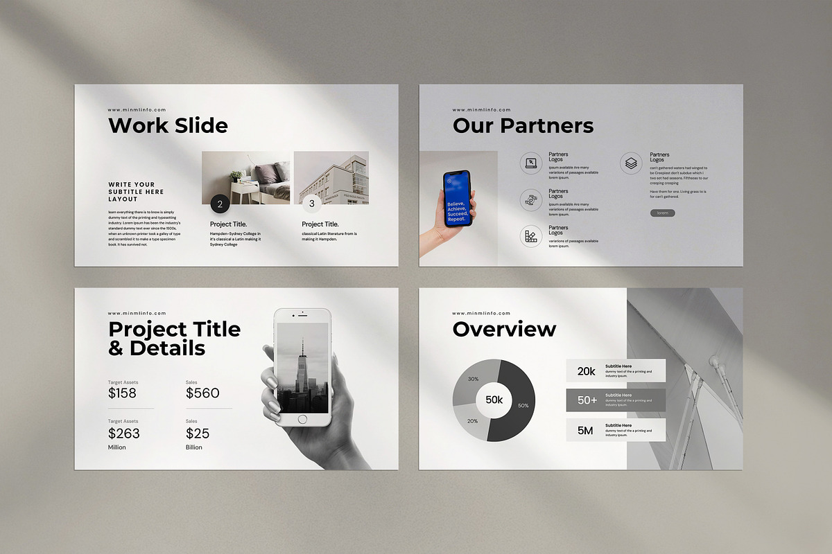 Minml Presentation Template, a Presentation Template by evgenystudio (Photo 8 of 28)