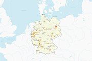 Map of Germany, an Illustration by Vector Maps (Thumbnail 1 of 3)