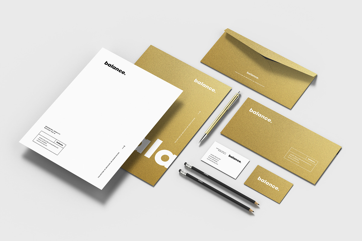 Stationery Branding Mockup 7, a Pens & Pencil Mockup by Yogurt86 (Photo 9 of 14)