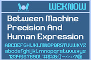 Synthetic Rhythm font, a Font by weknow (Thumbnail 5 of 8)