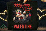 Yarn Crochet Valentine's Day Dog PNG, an Illustration by Craft Nest (Thumbnail 4 of 6)
