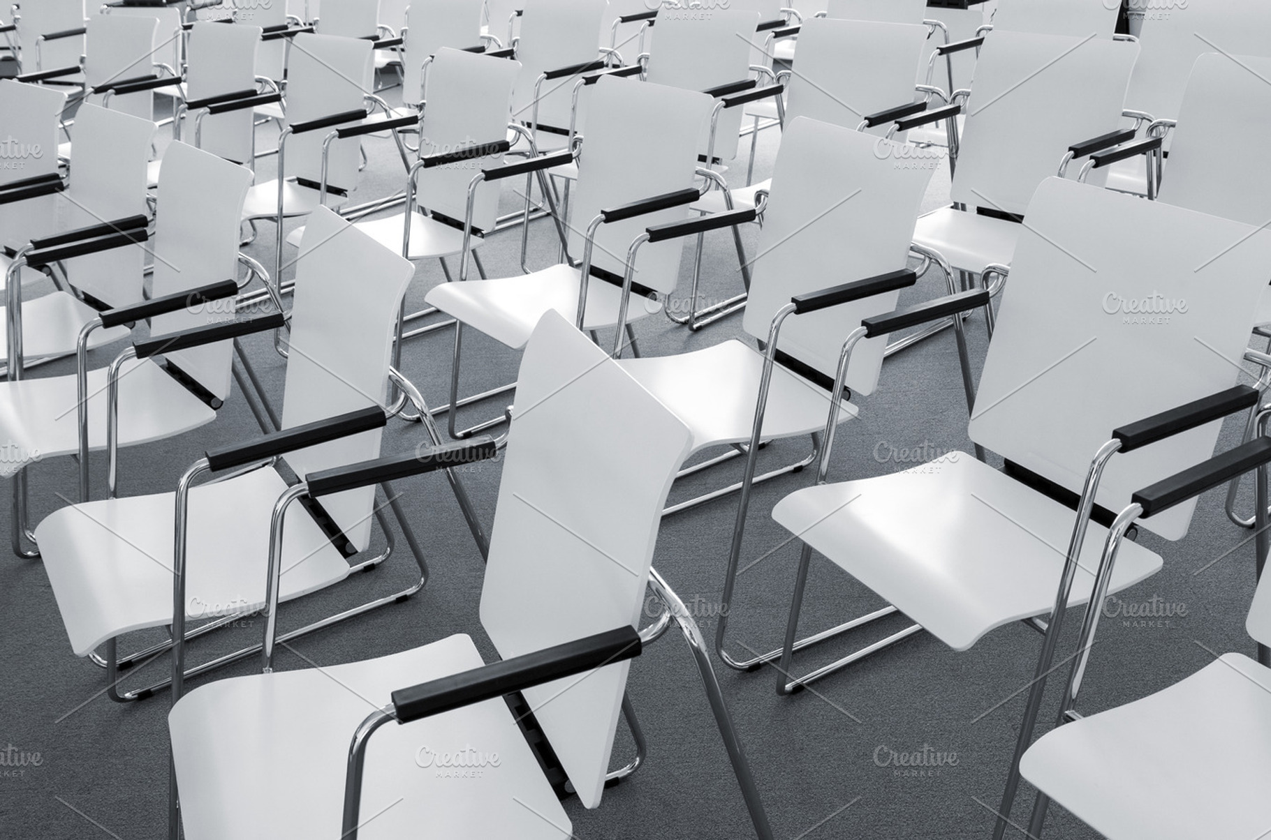 Empty modern conference seats, an Architecture Photo by BOOCYS