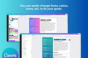 Modern Resume Cover Letter Template, a Resume Template by Melanie Peterson (Thumbnail 3 of 3)