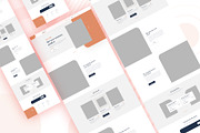 Landing Page- Wire framing, a Wireframe Template by Sujun Baidyaa (Thumbnail 1 of 3)
