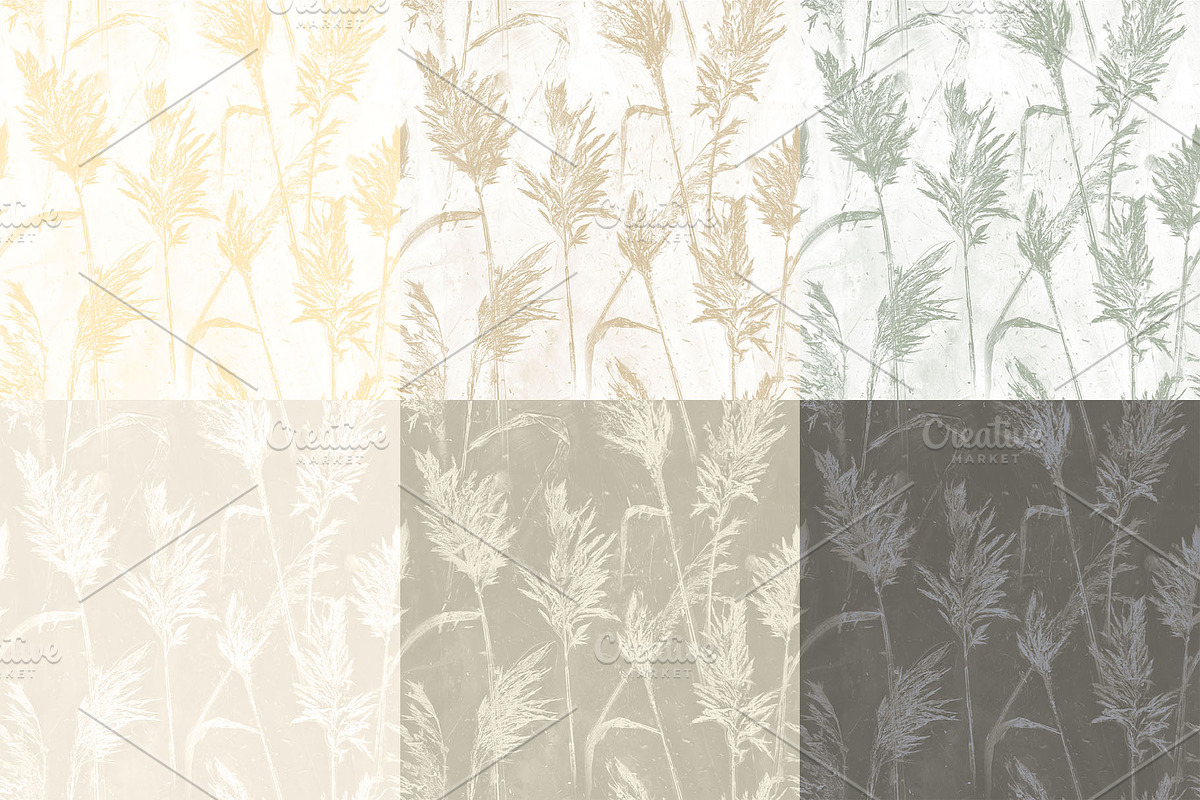 Wind in Reeds Pattern Collection, a Pattern Graphic by Note And Silence (Photo 3 of 5)