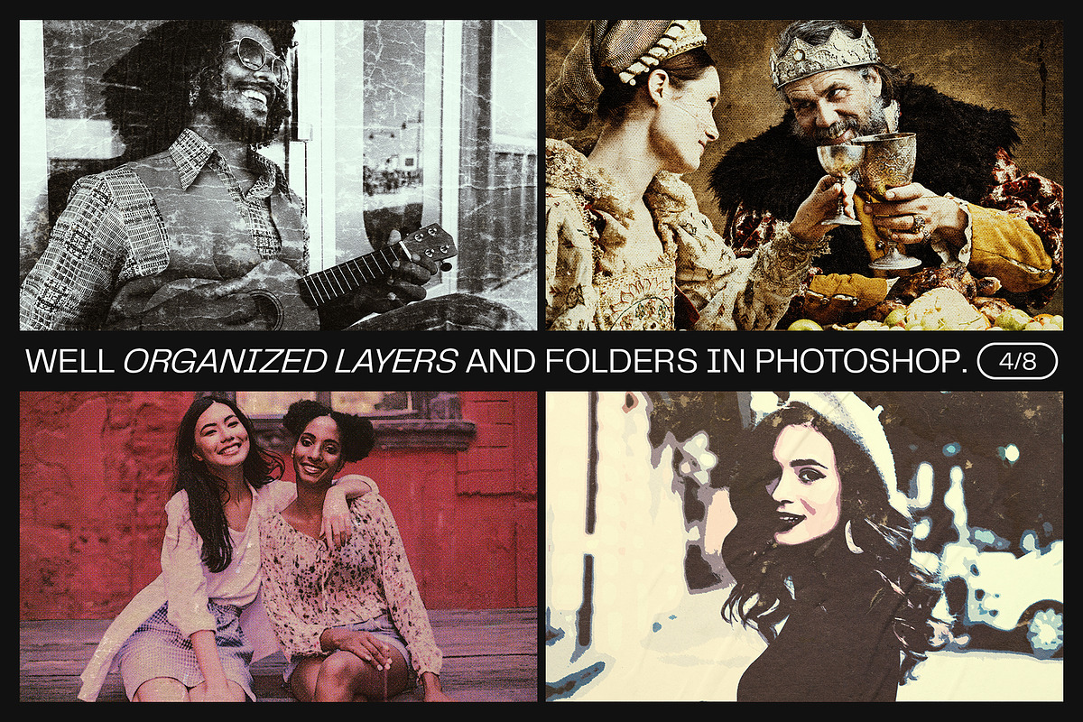 12 Photo Effect Templates, a Layer Style Add-On by iDoodle Studio (Photo 4 of 6)