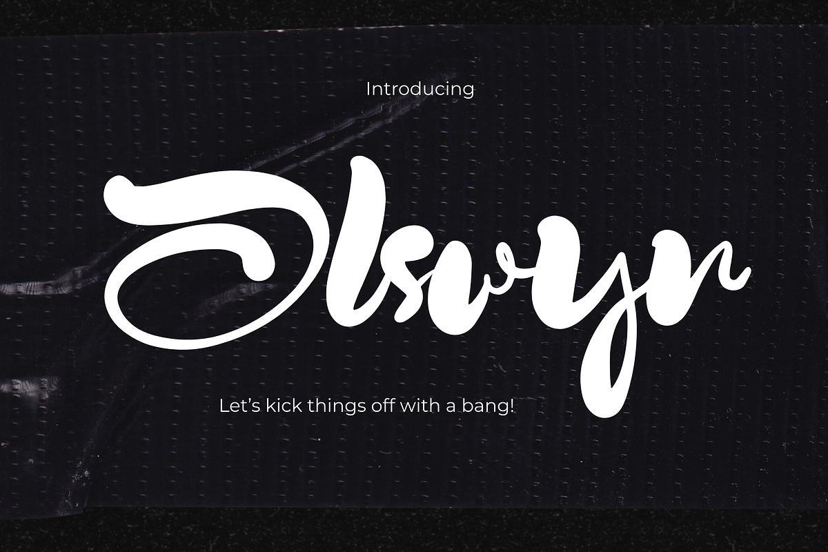 Olswyn, a Script Font by Gatype (Photo 1 of 11)