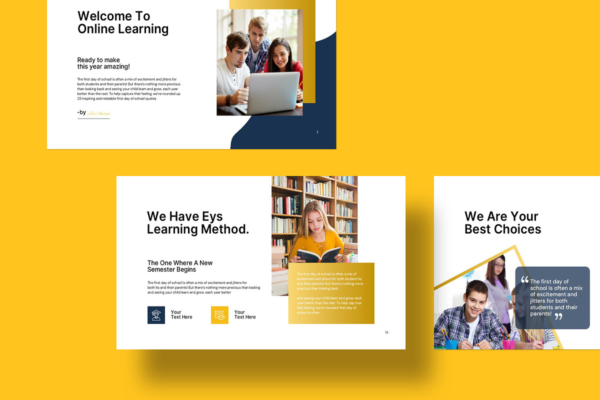School Admission Presentation, a Presentation Template by evgenystudio (Photo 2 of 8)