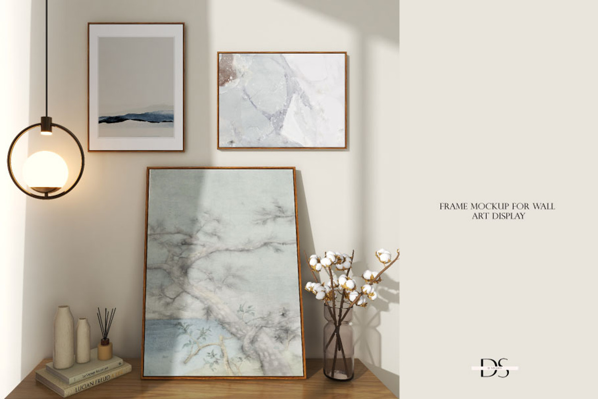 Interior mockup for wall art, a Print Template by DSTUDIO888 (Photo 3 of 4)