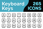 Keyboard Key Icons Shortcuts SVG ID, an Outline Icon by Gravitype (Thumbnail 1 of 10)