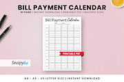 Bill Payment Calendar, a Print Template by Snapybiz (Thumbnail 3 of 10)