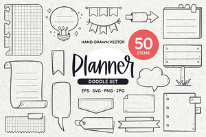 Doodle Planner Resources, an Object Graphic by insemar