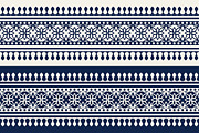 Blue Indian Block Print: Border, a Pattern Graphic by StabuLaRasa illustration (Thumbnail 5 of 16)