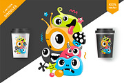 Cute doodle monsters (Art), an Animal Illustration by KENO Mascots (Thumbnail 2 of 6)