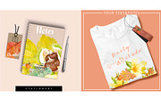 0406 Roses&Succulents&Fall Leaves, a Work Illustration by watercolorwild.graphics (Thumbnail 3 of 10)