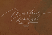 Martoni//Rough, a Script Font by artisans (Thumbnail 1 of 7)