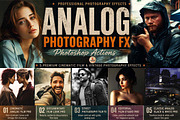 25 Analog FX Photoshop Action Bundle, an Action Add-On by Studio Retouch (Thumbnail 13 of 59)