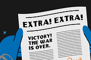 Old Fat and Fancy Vintage Font, a Sans Serif Font by Mr. Chronos (Thumbnail 2 of 4)
