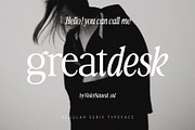 Greatdesk Serif Typeface, a Serif Font by Violet Natural (Thumbnail 1 of 14)