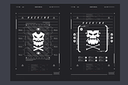 Hud Futuristic Posters Templates, a Technology Illustration by Andrew_Derr (Thumbnail 3 of 6)