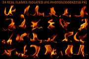 24 Real Flames Isolated Photo Pack, a Nature Photo by DanFLCreativo (Thumbnail 1 of 5)