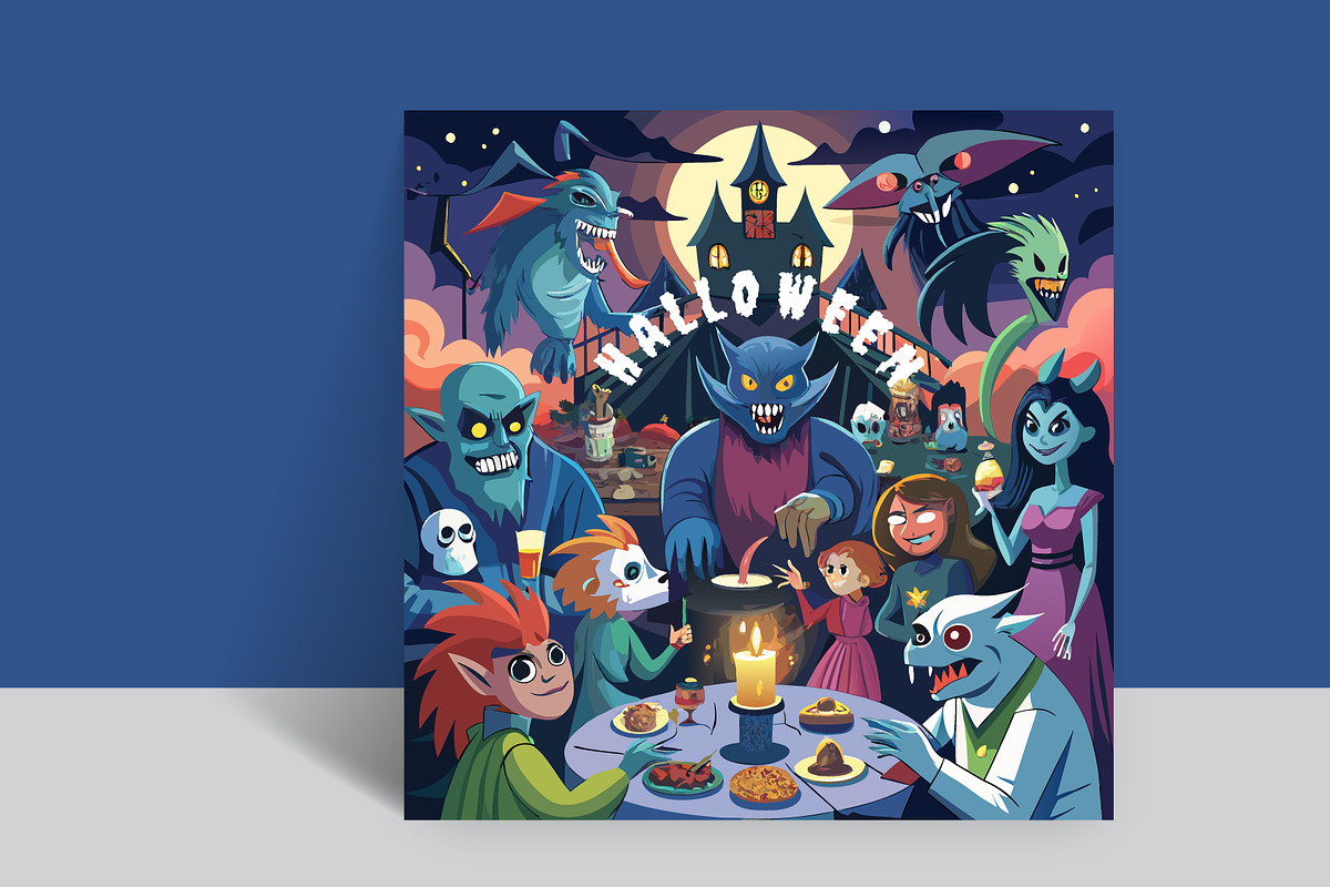 Halloween horror Banner set, a Poster Template by hkmonir (Photo 1 of 4)