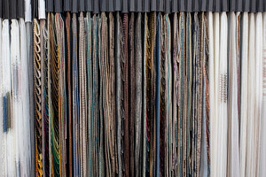 Colorful and bright curtains fabrics containing stock photos, stylish stock