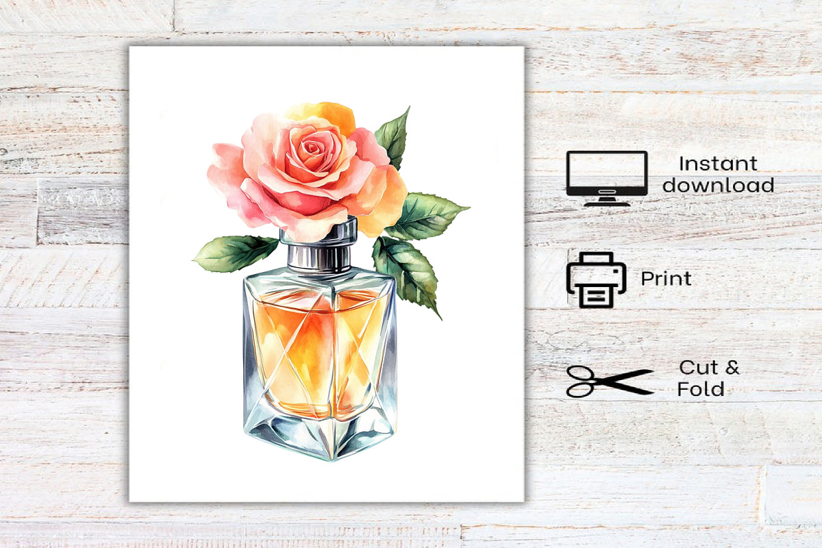 Perfume Scents with flowers Clipart, an Illustration by Canvas Craft (Photo 8 of 8)