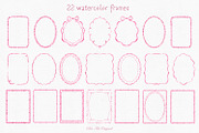 Watercolor Frames Borders Bundle, an Object Graphic by Solo Art Original (Thumbnail 3 of 12)