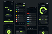 VPN Mobile Application UI UX Layout, an UI Kit Template by CreativeShaper (Thumbnail 2 of 6)