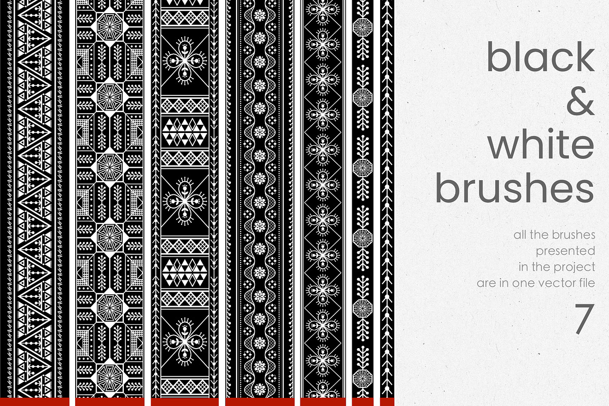 Ribbons. Vector pattern brushes., a Brush Add-On by IrinaCzaran (Photo 3 of 6)