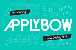 Applybow - Modern Display Font